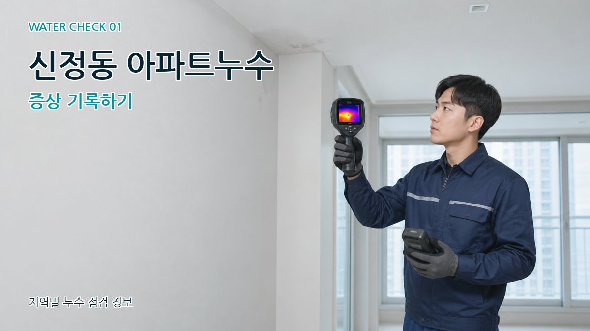 신정동 아파트누수 증상 기록하기