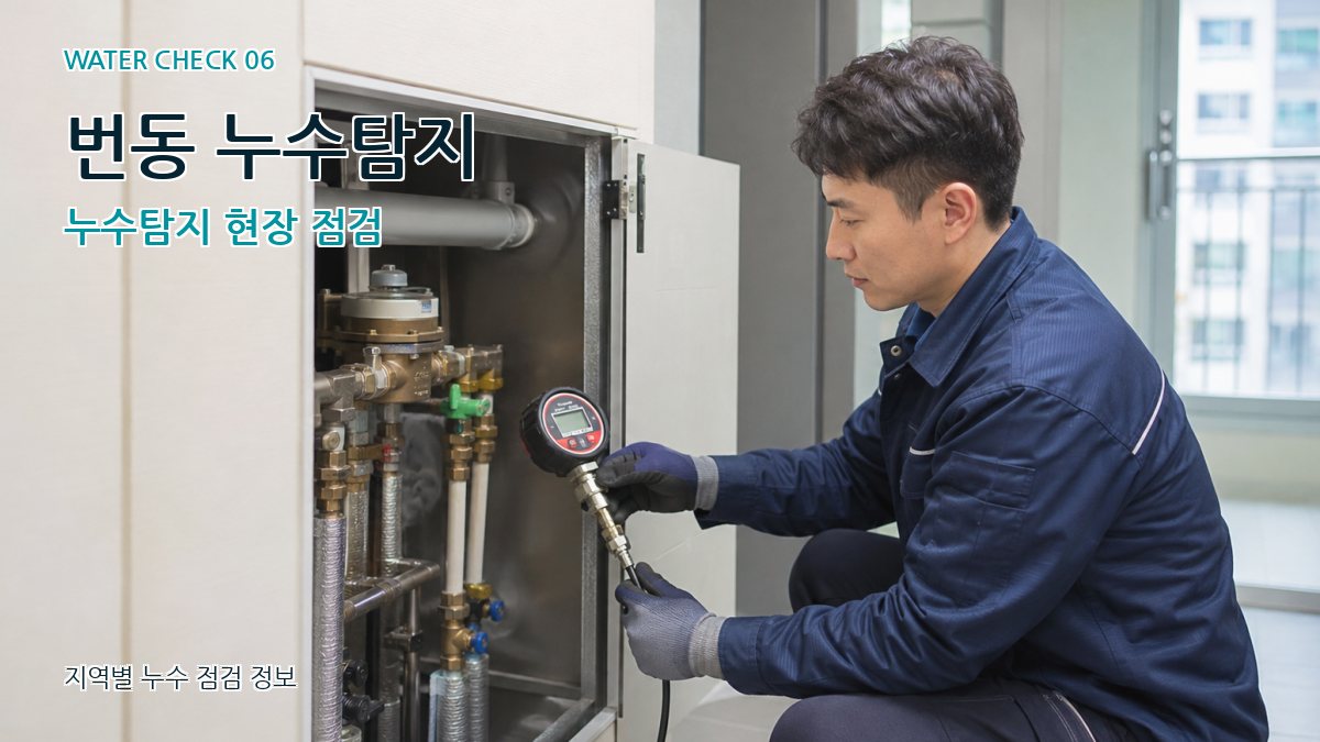 번동 누수탐지 누수탐지 현장 점검