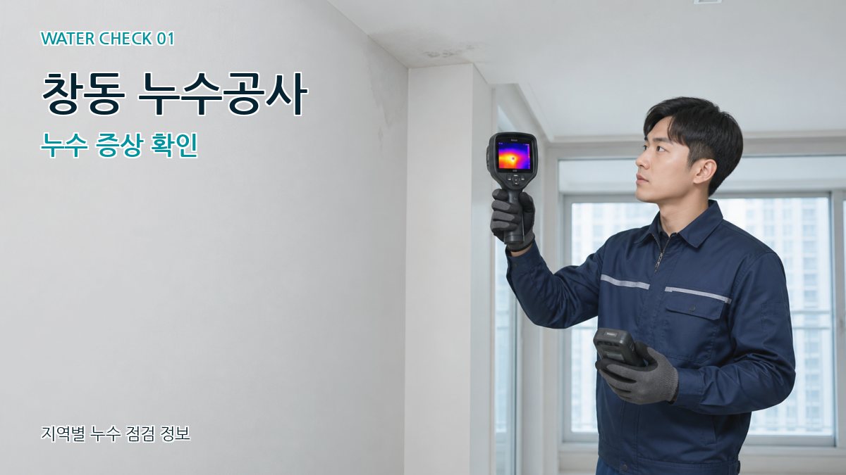 창동 누수공사 누수 증상 확인