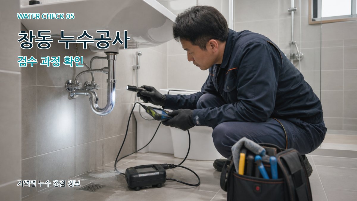 창동 누수공사 검수 과정 확인