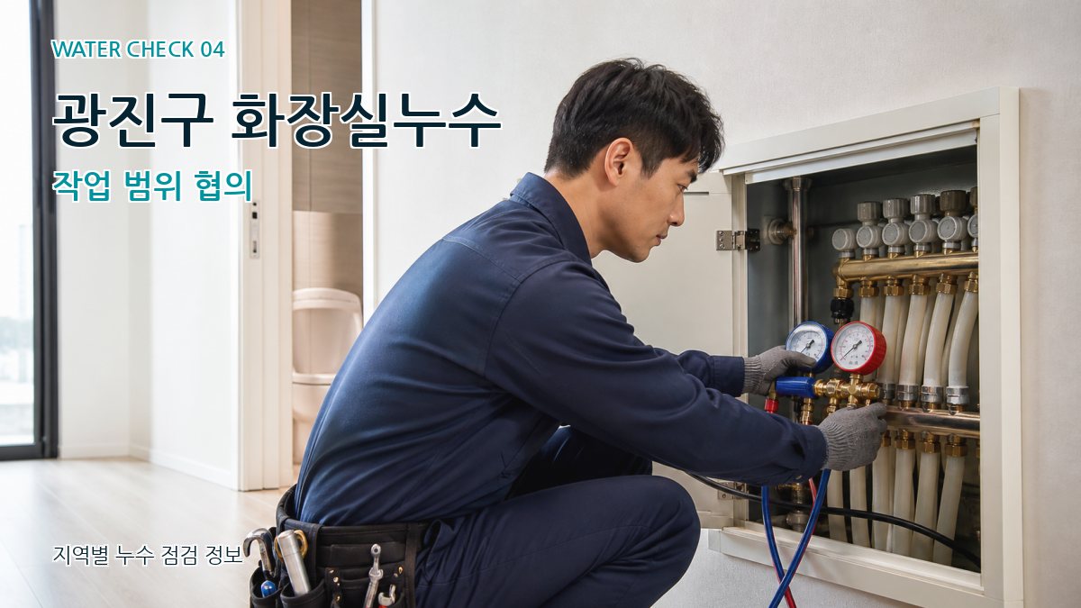 광진구 화장실누수 작업 범위 협의
