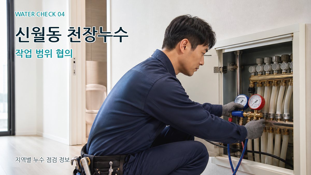 신월동 천장누수 작업 범위 협의
