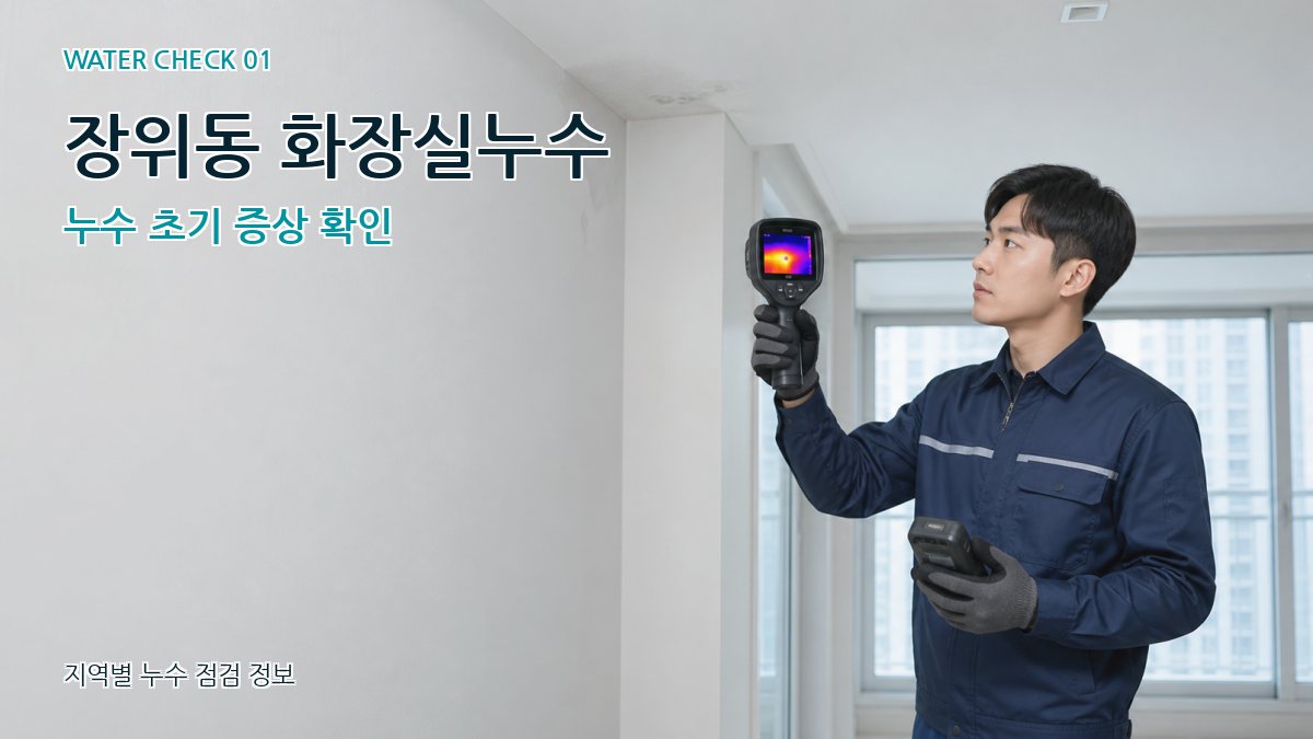장위동 화장실누수 누수 초기 증상 확인