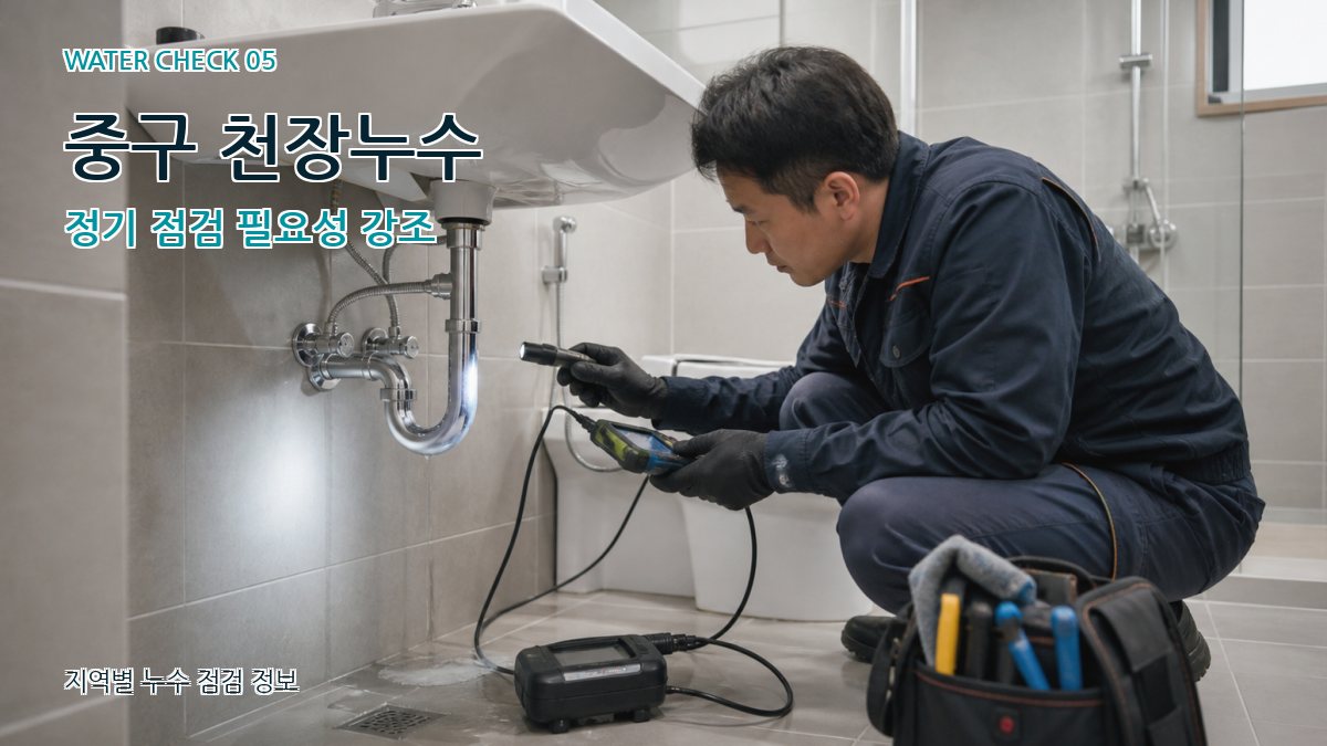 중구 천장누수 정기 점검 필요성 강조