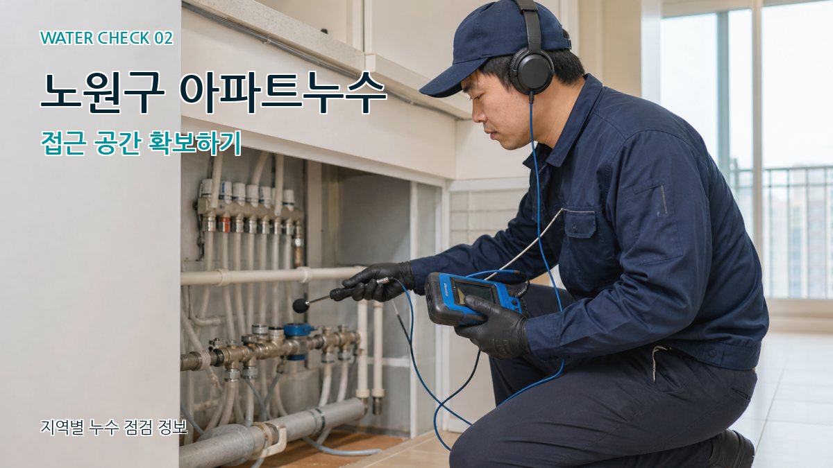 노원구 화장실누수 누수탐지 이미지
