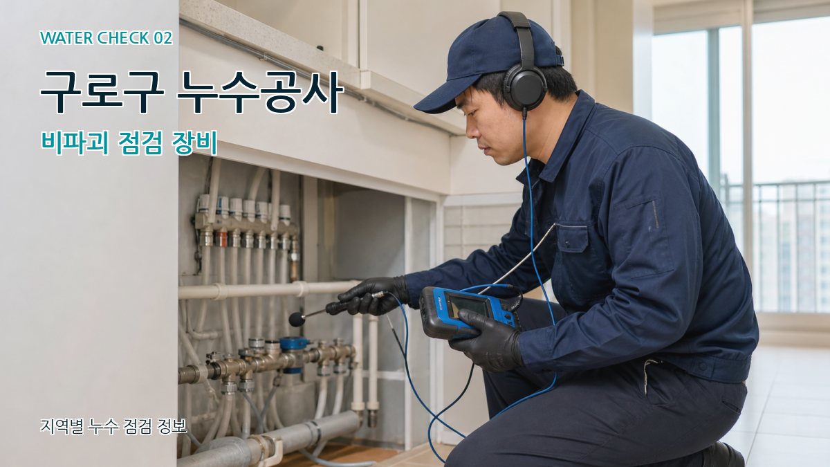 구로구 누수공사 비파괴 점검 장비