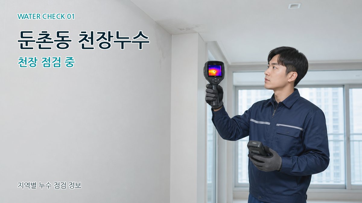 둔촌동 천장누수 천장 점검 중