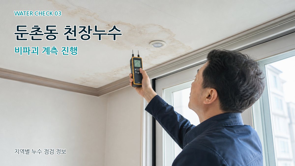 둔촌동 천장누수 비파괴 계측 진행