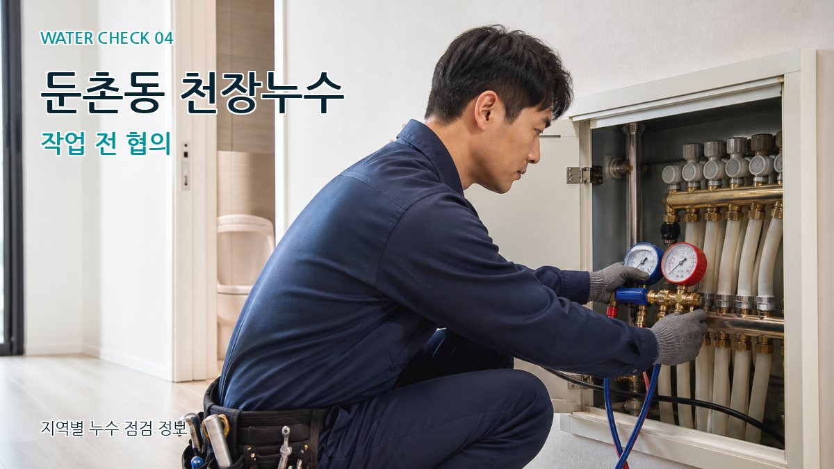 둔촌동 천장누수 작업 전 협의