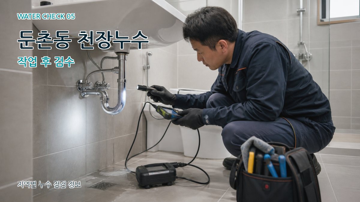 둔촌동 천장누수 작업 후 검수