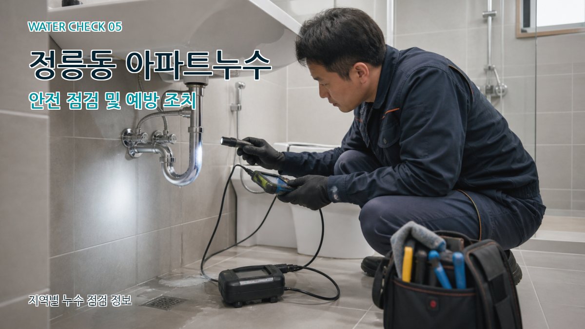 정릉동 아파트누수 안전 점검 및 예방 조치