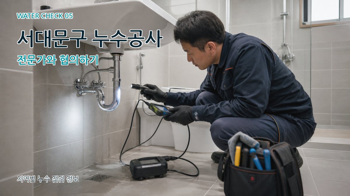 서대문구 누수공사 전문가와 협의하기