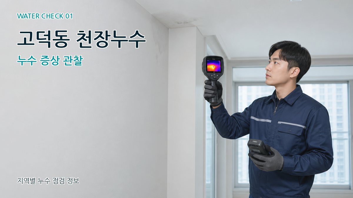 고덕동 천장누수 누수 증상 관찰