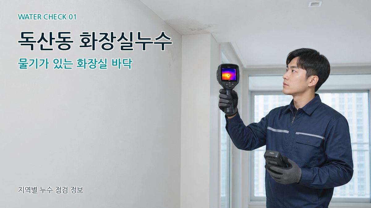 독산동 아파트누수 누수탐지 이미지