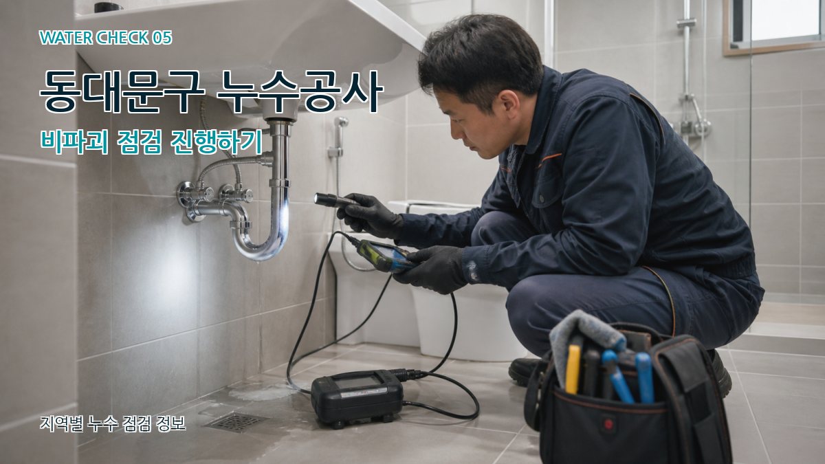 동대문구 누수공사 비파괴 점검 진행하기
