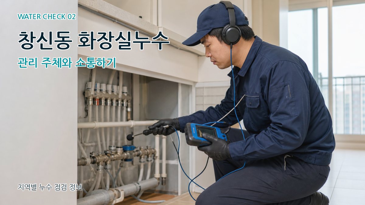 창신동 화장실누수 관리 주체와 소통하기