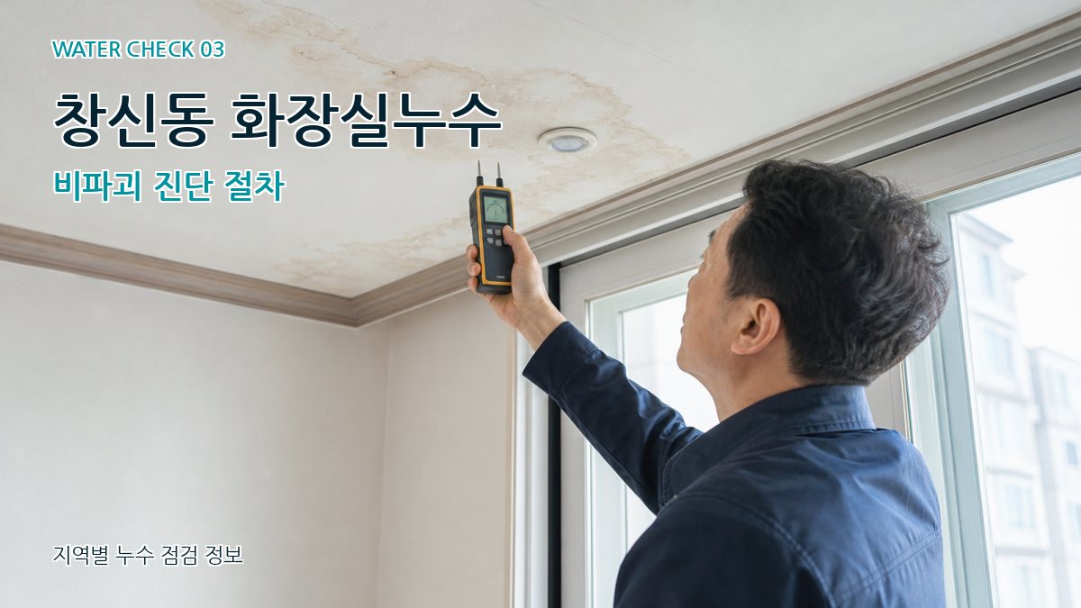 창신동 화장실누수 비파괴 진단 절차
