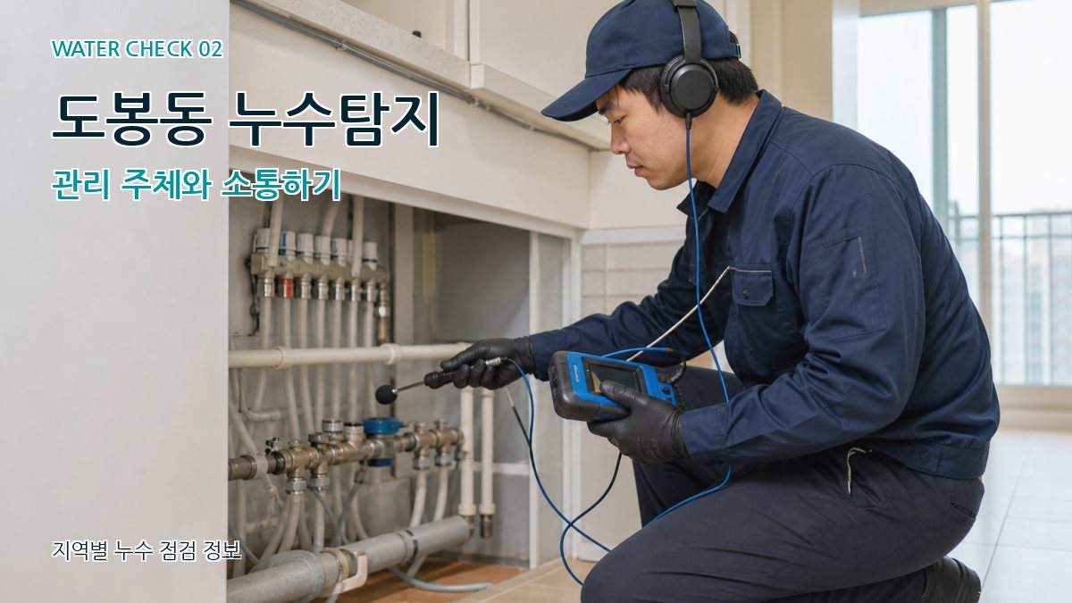 도봉동 누수탐지 관리 주체와 소통하기