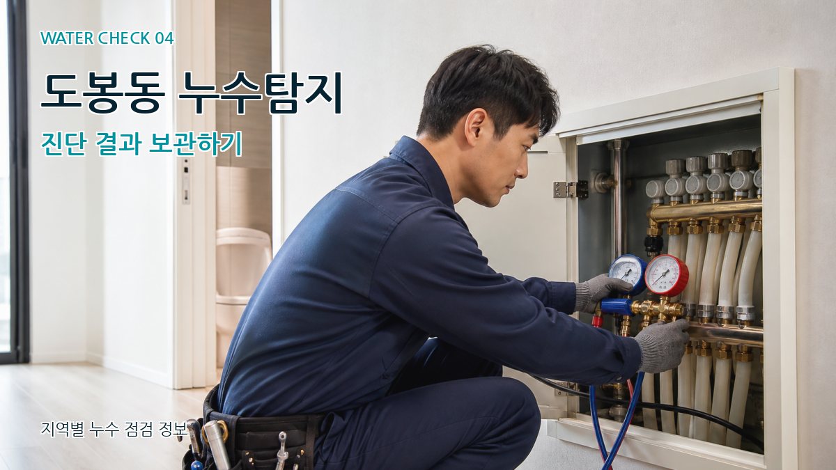도봉동 누수탐지 진단 결과 보관하기