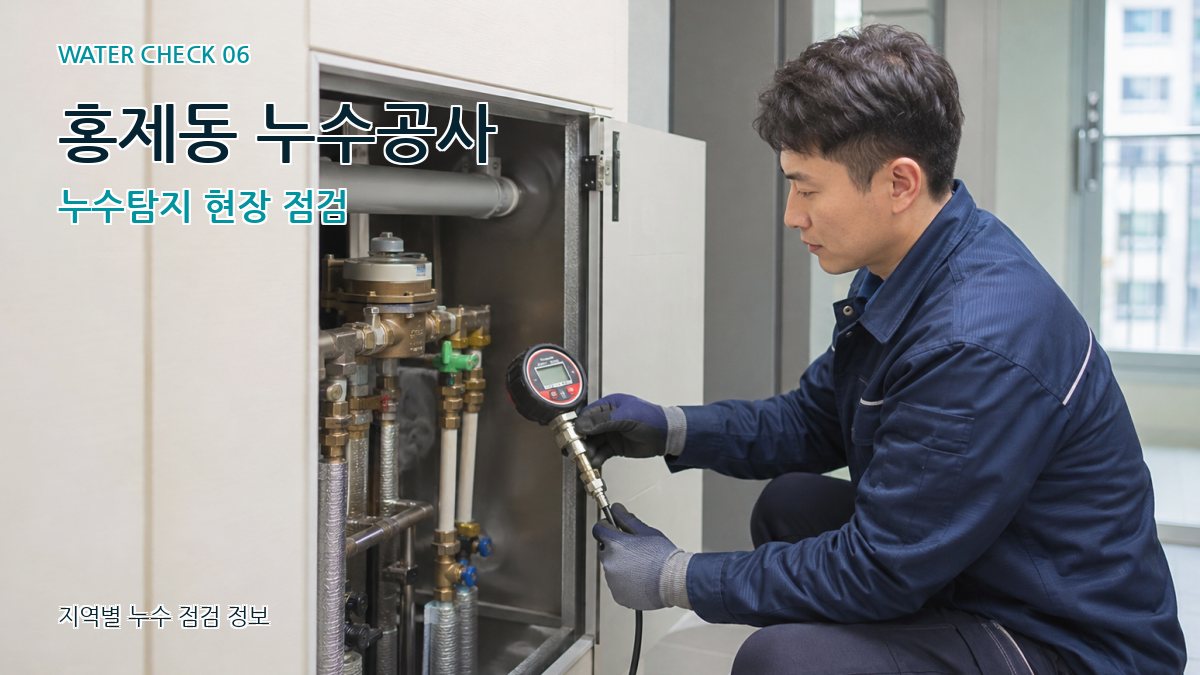 홍제동 누수공사 누수탐지 현장 점검