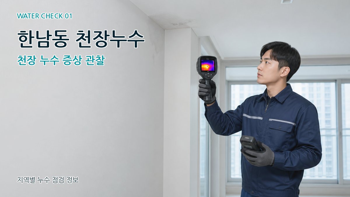 한남동 천장누수 천장 누수 증상 관찰