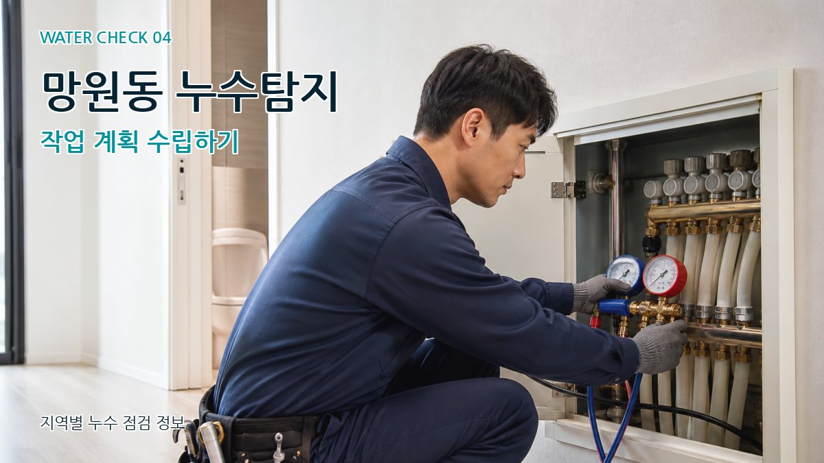 망원동 누수탐지 작업 계획 수립하기