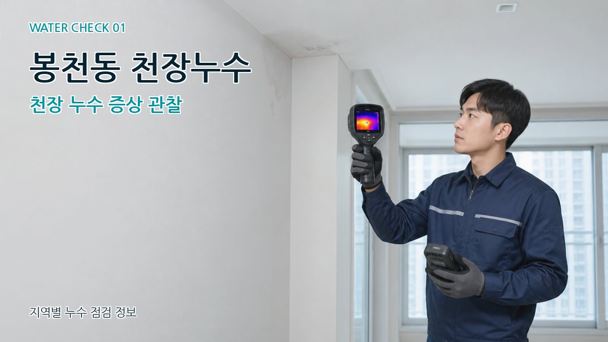 봉천동 천장누수 천장 누수 증상 관찰