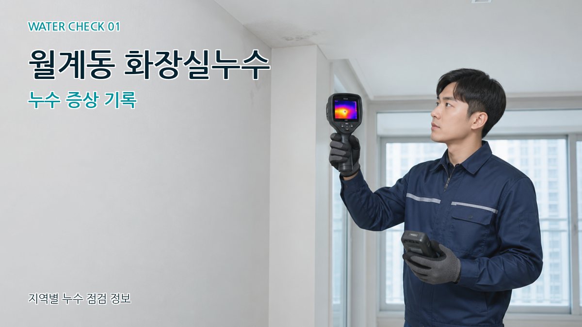월계동 화장실누수 누수 증상 기록