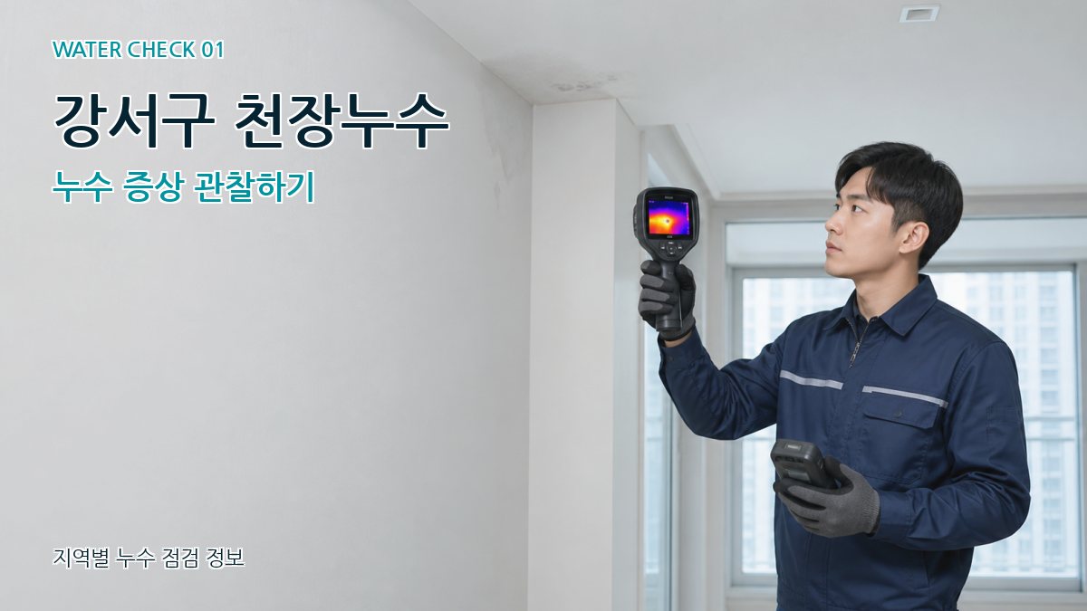 강서구 천장누수 누수 증상 관찰하기