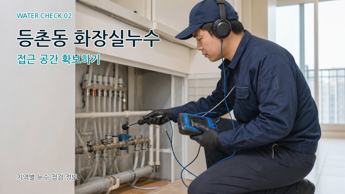 등촌동 화장실누수 접근 공간 확보하기