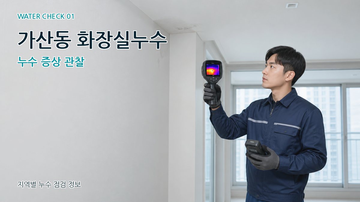가산동 아파트누수 누수탐지 이미지