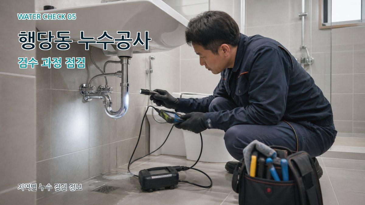 행당동 누수공사 검수 과정 점검