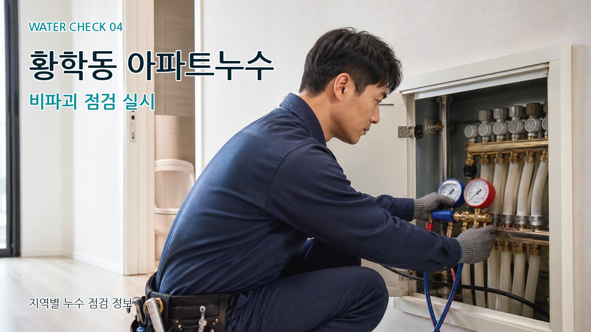 황학동 아파트누수 비파괴 점검 실시