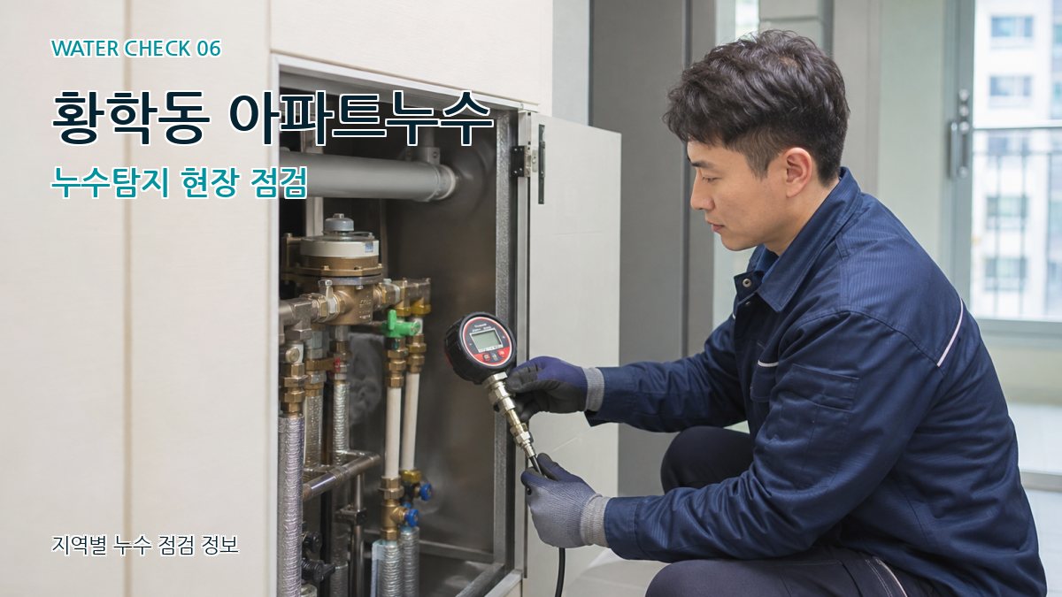 황학동 아파트누수 누수탐지 현장 점검
