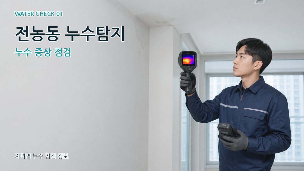 전농동 누수탐지 누수 증상 점검
