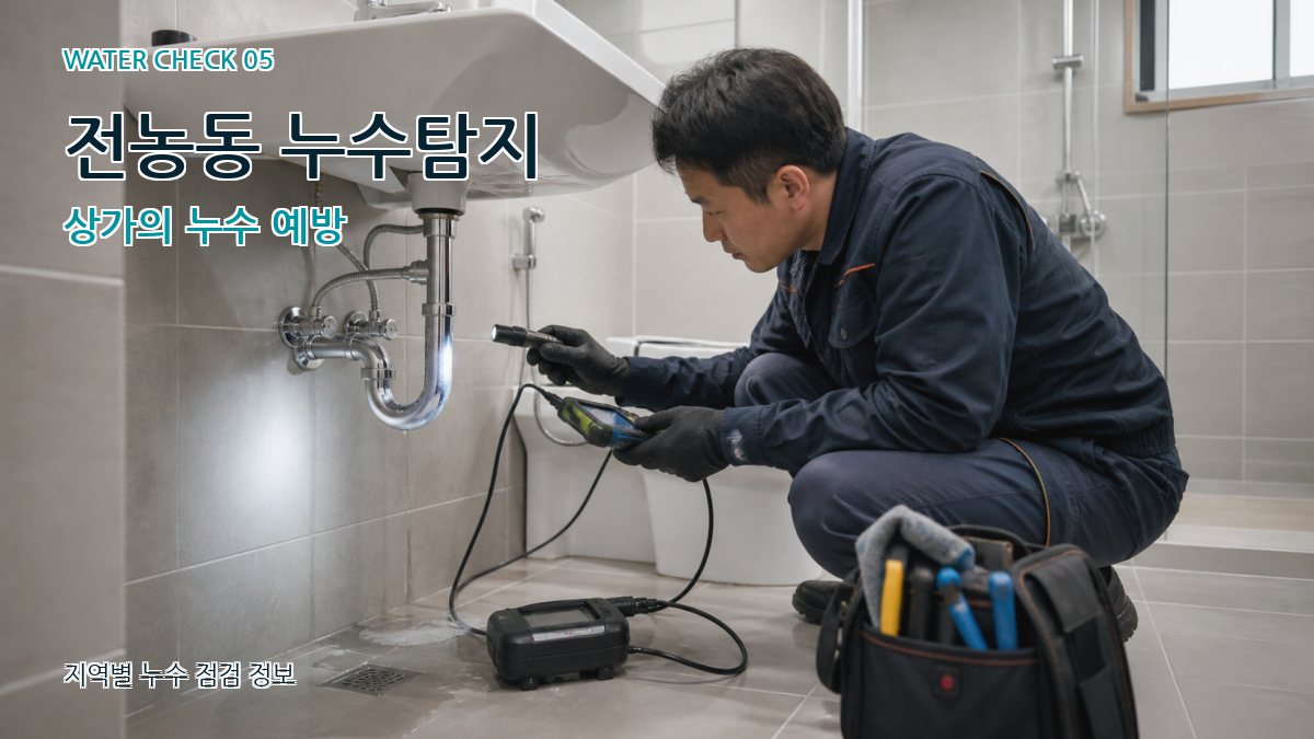 전농동 누수탐지 상가의 누수 예방