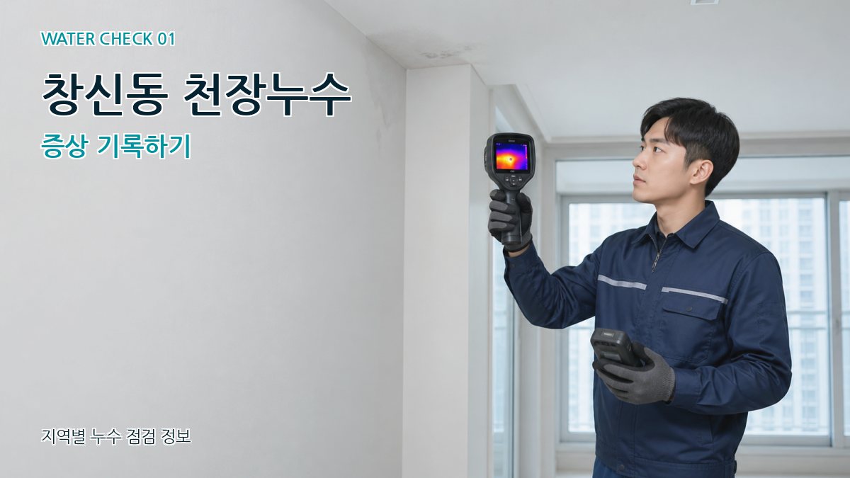 창신동 천장누수 증상 기록하기