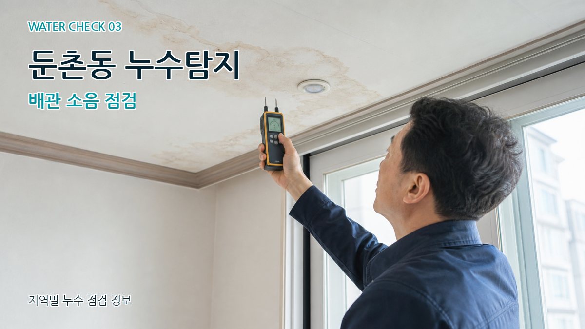 둔촌동 누수탐지 배관 소음 점검