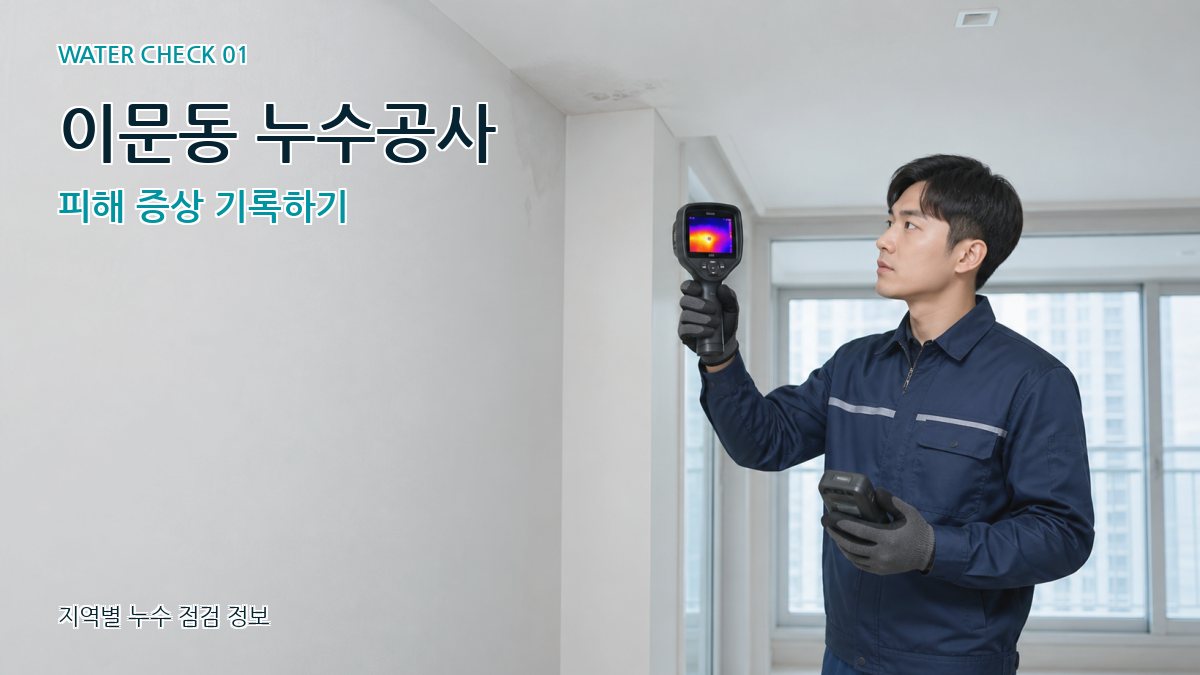 이문동 누수공사 피해 증상 기록하기