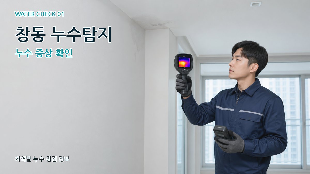 창동 누수탐지 누수 증상 확인