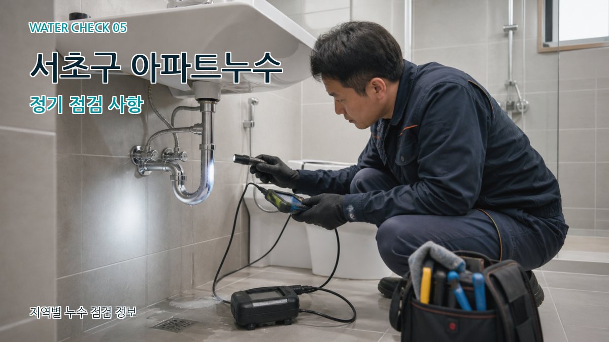 서초구 아파트누수 정기 점검 사항