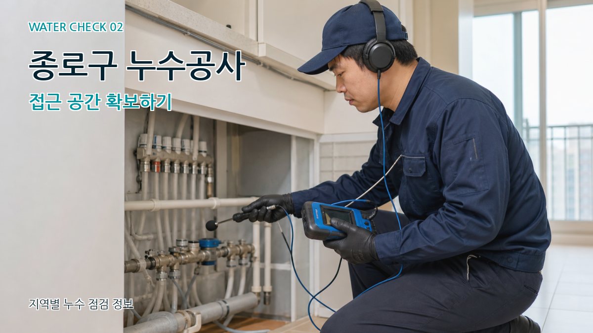 종로구 누수공사 접근 공간 확보하기