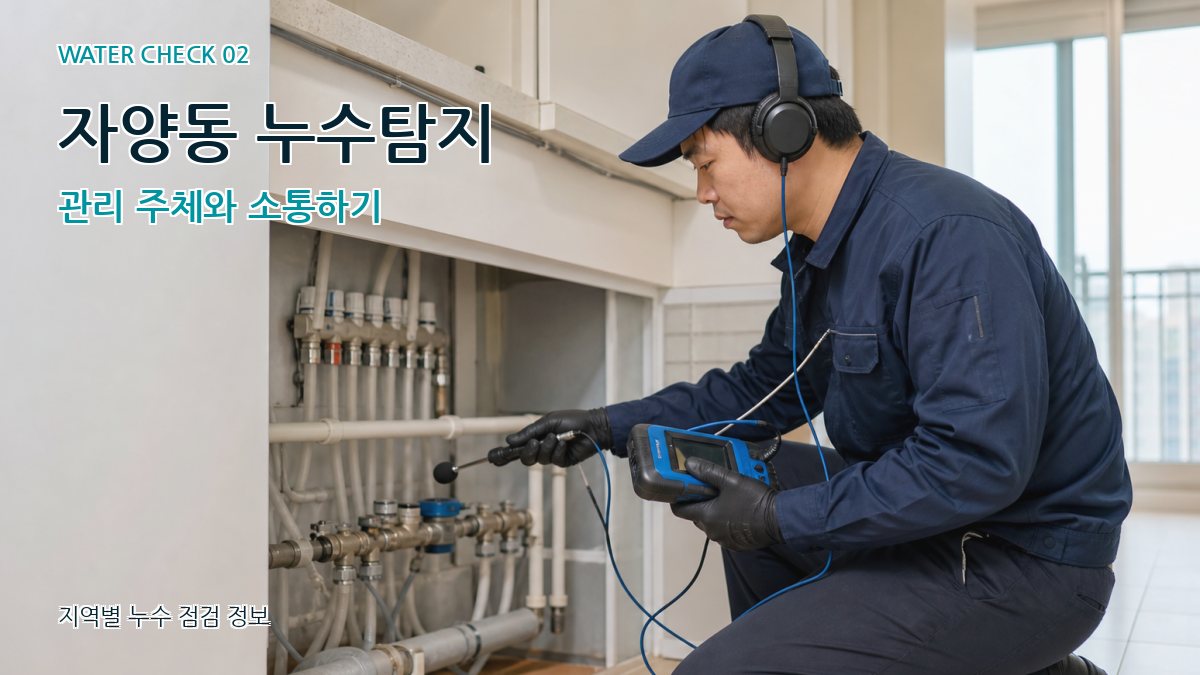 자양동 누수탐지 관리 주체와 소통하기
