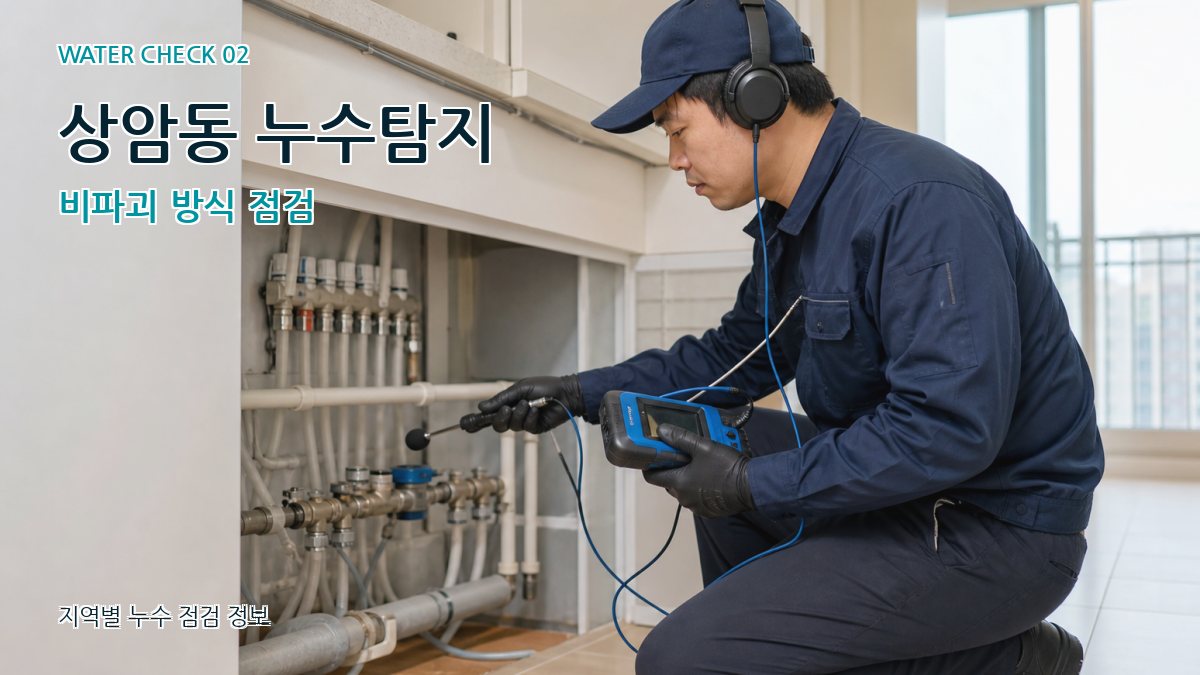 상암동 누수탐지 비파괴 방식 점검