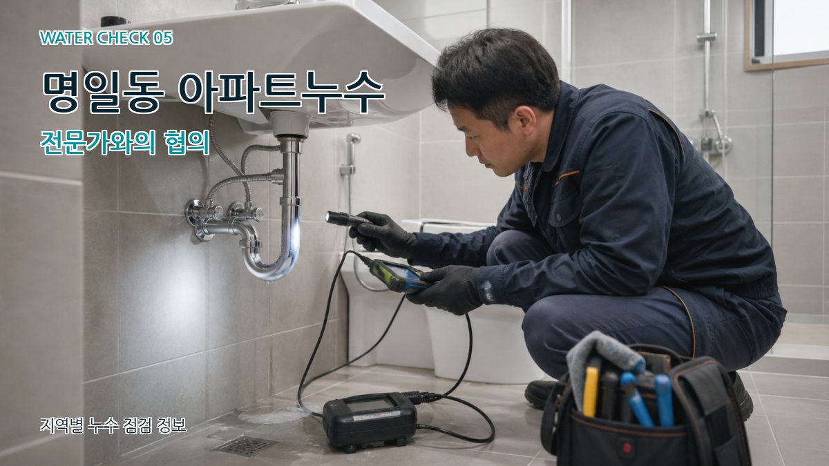 명일동 아파트누수 전문가와의 협의