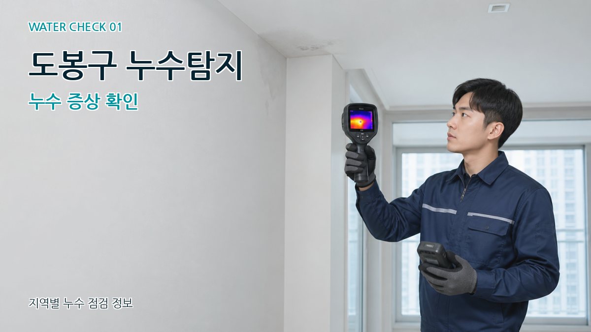도봉구 누수탐지 누수 증상 확인