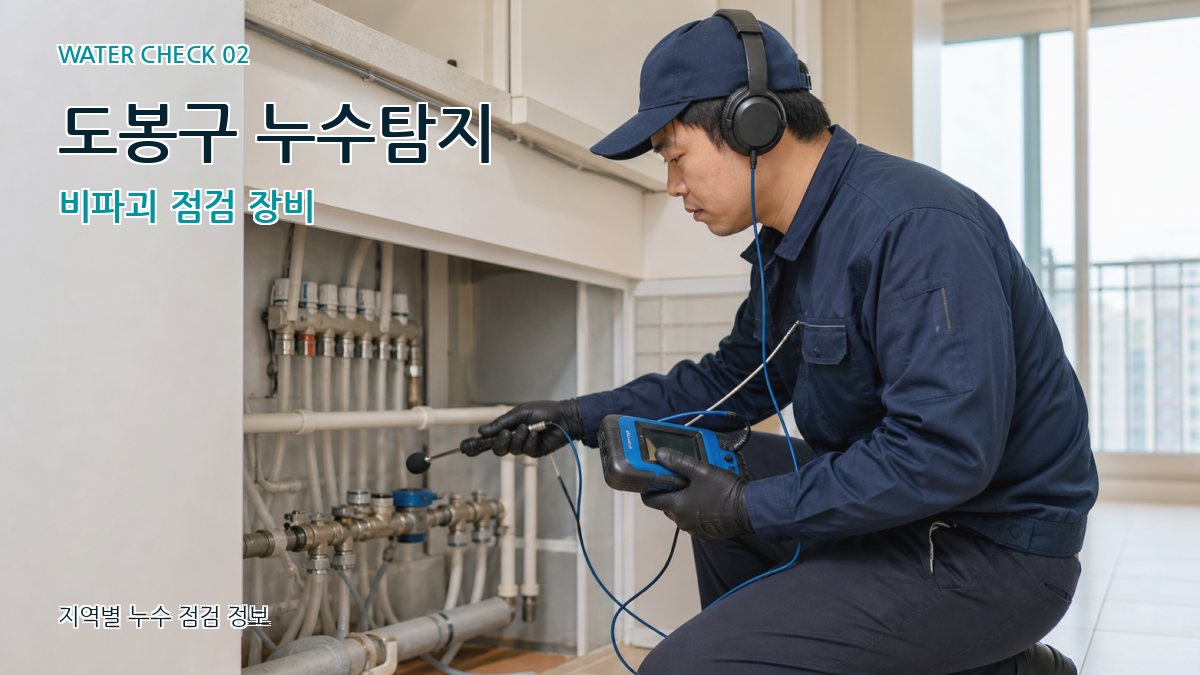 도봉구 누수탐지 비파괴 점검 장비