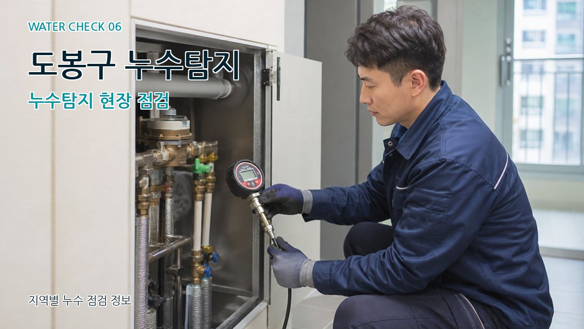 도봉구 누수탐지 누수탐지 현장 점검