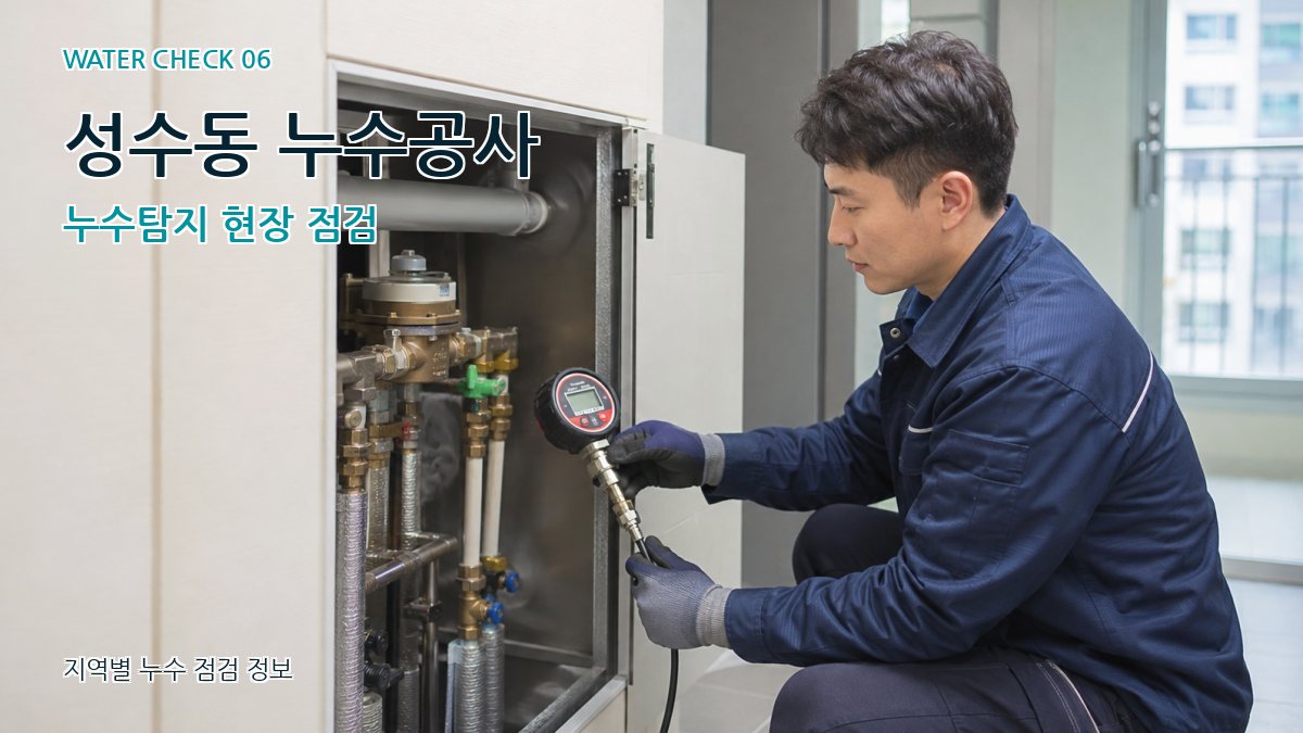 성수동 누수공사 누수탐지 현장 점검