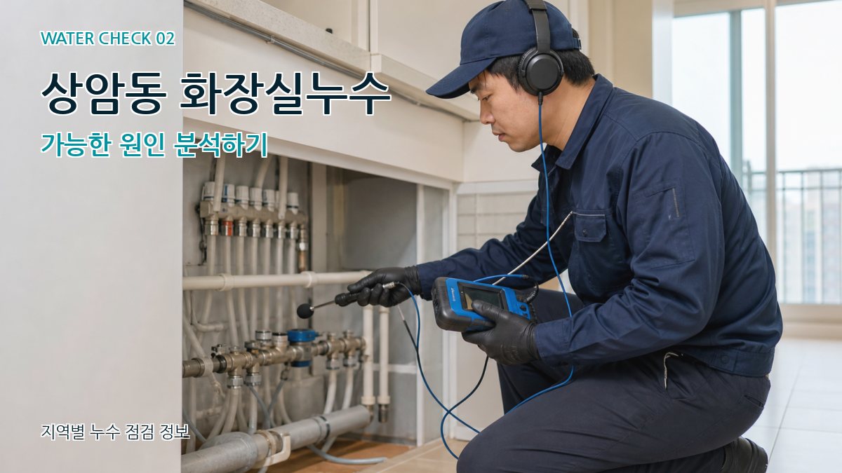 상암동 화장실누수 가능한 원인 분석하기